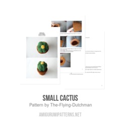Small Cactus amigurumi pattern by The Flying Dutchman Crochet Design