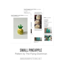 Small Pineapple amigurumi pattern by The Flying Dutchman Crochet Design