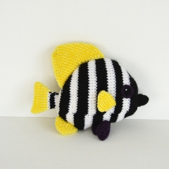 Striped Boarfish amigurumi by The Flying Dutchman Crochet Design
