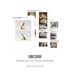 Unicorn! amigurumi pattern by The Flying Dutchman Crochet Design