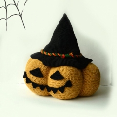 XL Jack O'Lantern amigurumi by The Flying Dutchman Crochet Design