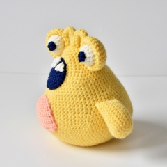 Yellow Monster amigurumi by The Flying Dutchman Crochet Design