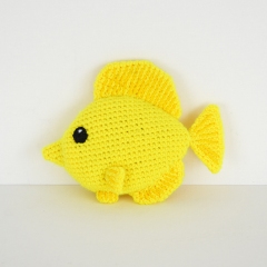 Yellow Tang Fish amigurumi pattern by The Flying Dutchman Crochet Design