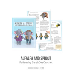 Alfalfa and Sprout amigurumi pattern by SarahDeeCrochet