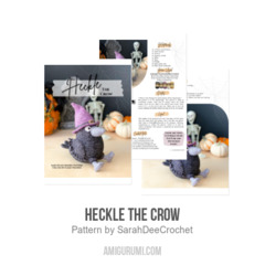 Heckle the Crow amigurumi pattern by SarahDeeCrochet
