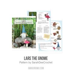 Lars the Gnome amigurumi pattern by SarahDeeCrochet