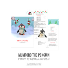 Mumford the Penguin amigurumi pattern by SarahDeeCrochet