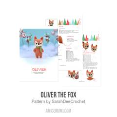 Oliver the Fox amigurumi pattern by SarahDeeCrochet