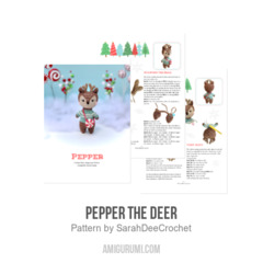 Pepper the Deer amigurumi pattern by SarahDeeCrochet