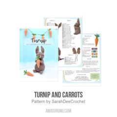 Turnip and Carrots amigurumi pattern by SarahDeeCrochet