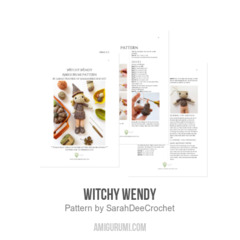 Witchy Wendy amigurumi pattern by SarahDeeCrochet