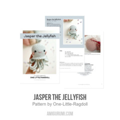 Jasper the Jellyfish amigurumi pattern by One Little Ragdoll