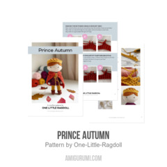 Prince Autumn amigurumi pattern by One Little Ragdoll