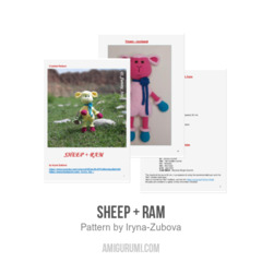 SHEEP + RAM amigurumi pattern by Iryna Zubova