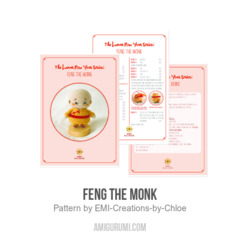Feng the Monk amigurumi pattern by EMI Creations by Chloe