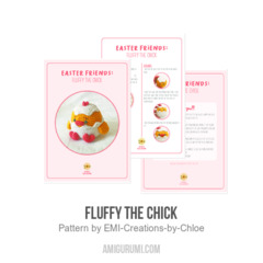 Fluffy the Chick amigurumi pattern by EMI Creations by Chloe