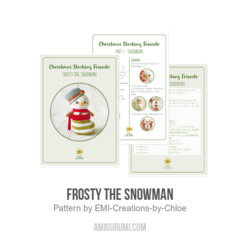 Frosty the Snowman amigurumi pattern by EMI Creations by Chloe