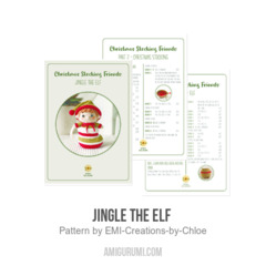 Jingle the Elf  amigurumi pattern by EMI Creations by Chloe