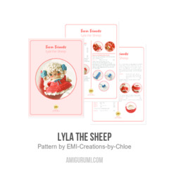 Lyla the Sheep amigurumi pattern by EMI Creations by Chloe