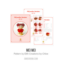 Mei Mei amigurumi pattern by EMI Creations by Chloe