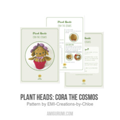 Plant Heads: Cora the Cosmos  amigurumi pattern by EMI Creations by Chloe