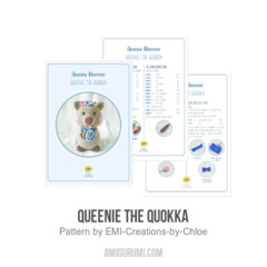 Queenie the Quokka amigurumi pattern by EMI Creations by Chloe