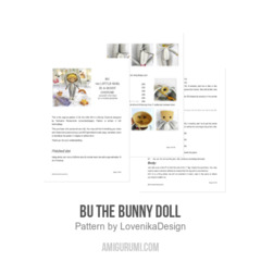 Bu the Bunny Doll amigurumi pattern by LovenikaDesign
