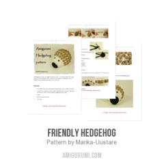 Friendly Hedgehog amigurumi pattern by Marika Uustare