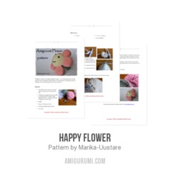 Happy Flower amigurumi pattern by Marika Uustare