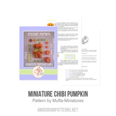 Miniature Chibi Pumpkin amigurumi pattern by Muffa Miniatures