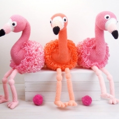 Fleur the Flamingo amigurumi by Janine Holmes at Moji-Moji Design