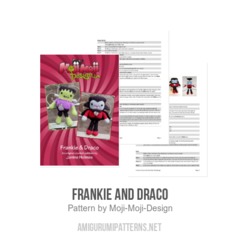 Frankie and Draco amigurumi pattern by Janine Holmes at Moji-Moji Design