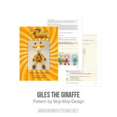Giles the Giraffe amigurumi pattern by Janine Holmes at Moji-Moji Design