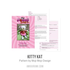 Kitty Kat amigurumi pattern by Janine Holmes at Moji-Moji Design