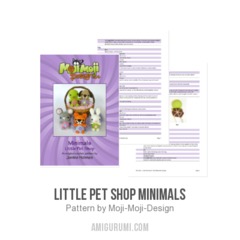 Little Pet Shop Minimals amigurumi pattern by Janine Holmes at Moji-Moji Design