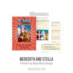 Meredith and stella amigurumi pattern by Janine Holmes at Moji-Moji Design