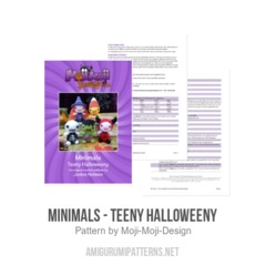 Minimals - Teeny Halloweeny amigurumi pattern by Janine Holmes at Moji-Moji Design