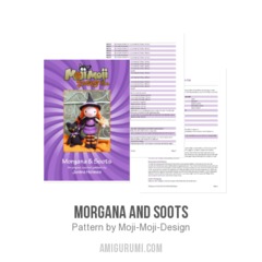 Morgana and Soots amigurumi pattern by Janine Holmes at Moji-Moji Design