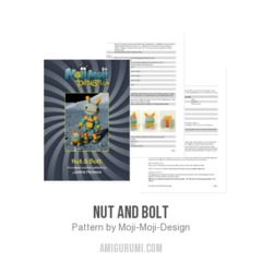 Nut and Bolt amigurumi pattern by Janine Holmes at Moji-Moji Design