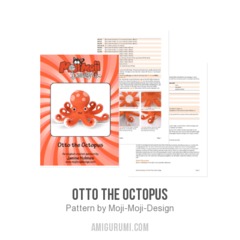 Otto the Octopus amigurumi pattern by Janine Holmes at Moji-Moji Design