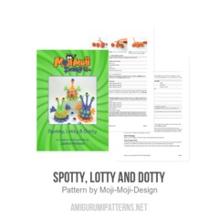 Spotty, Lotty and Dotty amigurumi pattern by Janine Holmes at Moji-Moji Design