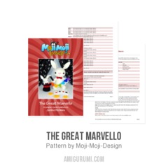 The Great Marvello amigurumi pattern by Janine Holmes at Moji-Moji Design