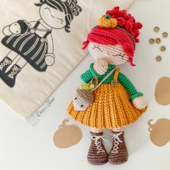 Abby the Autumn Dolly amigurumi pattern by One and Two Company