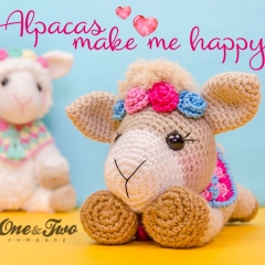 Astrid the Alpaca amigurumi by One and Two Company