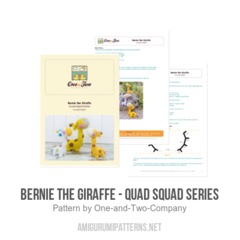 Bernie the Giraffe - Quad Squad Series amigurumi pattern by One and Two Company