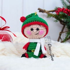 Christmas Ornaments: Snowman, Gingerbread and Santa's Helper  amigurumi pattern by One and Two Company