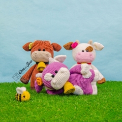 Clotilde the Cow amigurumi pattern by One and Two Company