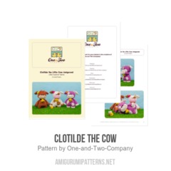 Clotilde the Cow amigurumi pattern by One and Two Company