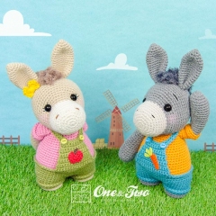 Dodee the Donkey amigurumi pattern by One and Two Company