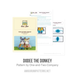 Dodee the Donkey amigurumi pattern by One and Two Company